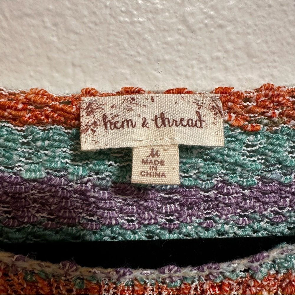 Hem & Thread Colorful Knit Top - Picture 2 of 4